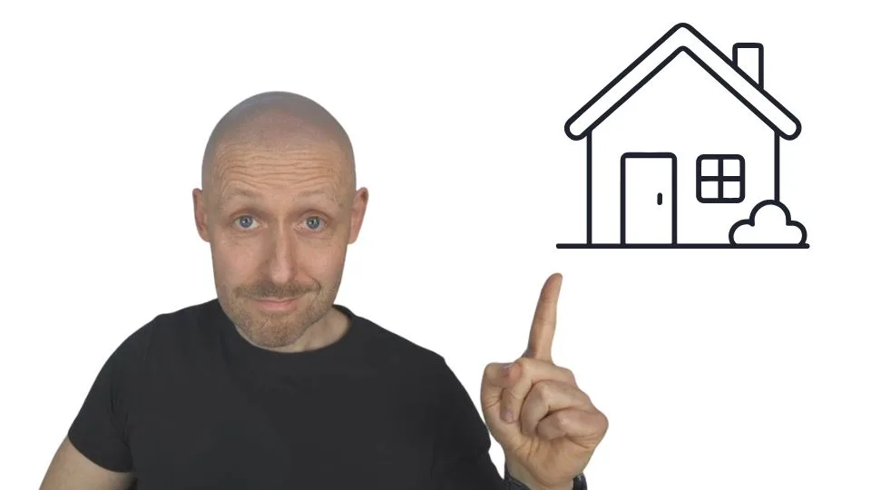First-time buyer mortgage guide thumbnail showing mortgage adviser with house icon