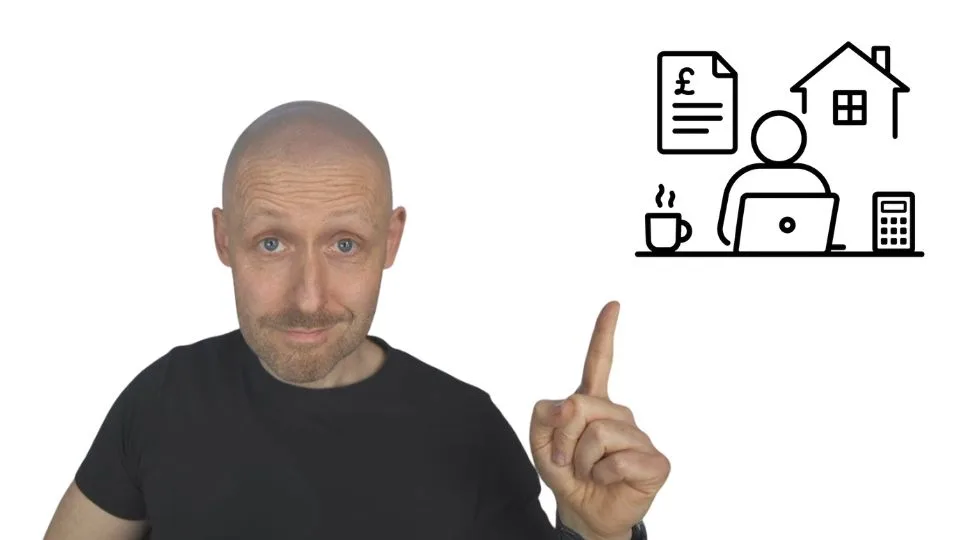 Self-employed mortgage guide thumbnail showing mortgage adviser with self-employed work icon